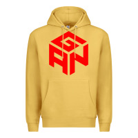 Antique Gold GAN CUBE TIME Premium Hoodie - DesignPulse