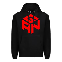 Black GAN CUBE TIME Premium Hoodie - DesignPulse