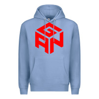 Colony Blue GAN CUBE TIME Premium Hoodie - DesignPulse
