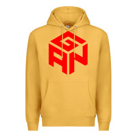 Mustard GAN CUBE TIME Premium Hoodie - DesignPulse