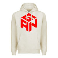 Oatmeal Heather GAN CUBE TIME Premium Hoodie - DesignPulse