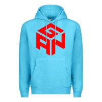 Ocean Blue GAN CUBE TIME Premium Hoodie - DesignPulse