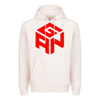 Pale Pink GAN CUBE TIME Premium Hoodie - DesignPulse
