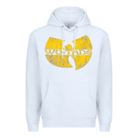 White Vintage Premium Hoodie - DesignPulse