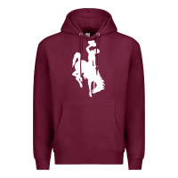 Burgundy wyoming cowboys Premium Hoodie - DesignPulse