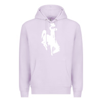 Lilac wyoming cowboys Premium Hoodie - DesignPulse