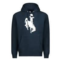 Navy wyoming cowboys Premium Hoodie - DesignPulse