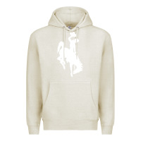 Oatmeal Heather wyoming cowboys Premium Hoodie - DesignPulse