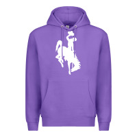 Purple wyoming cowboys Premium Hoodie - DesignPulse