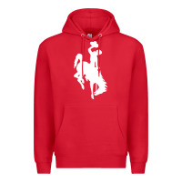 Red wyoming cowboys Premium Hoodie - DesignPulse