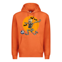 Carrot skeleton soccer player funny halloween blood moon Premium Hoodie - DesignPulse