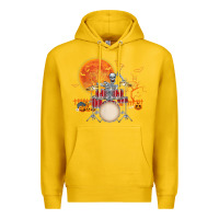 Lemon Skeleton Drummer Halloween Costume Playing Drums Mens Boys Premium Hoodie - DesignPulse