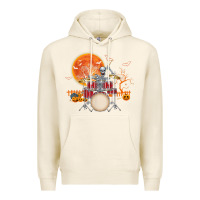 Tofu Skeleton Drummer Halloween Costume Playing Drums Mens Boys Premium Hoodie - DesignPulse