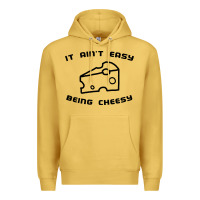 Antique Gold it ain't easy being cheesy Premium Hoodie - DesignPulse