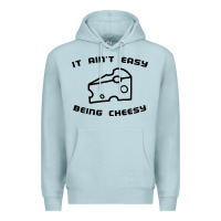 Blue Mist it ain't easy being cheesy Premium Hoodie - DesignPulse