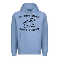 Colony Blue it ain't easy being cheesy Premium Hoodie - DesignPulse