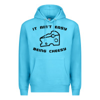 Ocean Blue it ain't easy being cheesy Premium Hoodie - DesignPulse