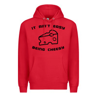 Red it ain't easy being cheesy Premium Hoodie - DesignPulse