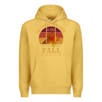 Antique Gold feminist my favorite season is fall patriarchy retro vintage long slee Premium Hoodie - DesignPulse