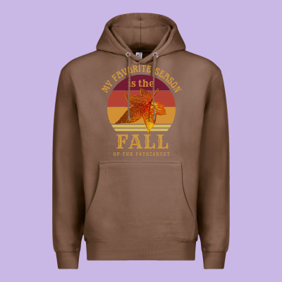 Feminist My Favorite Season Is Fall Patriarchy Retro Vintage Long Slee Premium Hoodie Designed By Designpulse