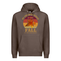 Coffee feminist my favorite season is fall patriarchy retro vintage long slee Premium Hoodie - DesignPulse