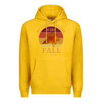 Lemon feminist my favorite season is fall patriarchy retro vintage long slee Premium Hoodie - DesignPulse