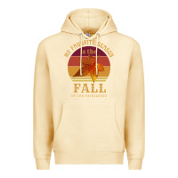 Pina Colada feminist my favorite season is fall patriarchy retro vintage long slee Premium Hoodie - DesignPulse
