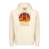 Sandshell feminist my favorite season is fall patriarchy retro vintage long slee Premium Hoodie - DesignPulse