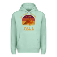 Seafoam feminist my favorite season is fall patriarchy retro vintage long slee Premium Hoodie - DesignPulse
