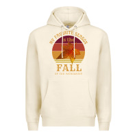 Tofu feminist my favorite season is fall patriarchy retro vintage long slee Premium Hoodie - DesignPulse