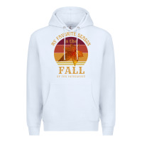White feminist my favorite season is fall patriarchy retro vintage long slee Premium Hoodie - DesignPulse
