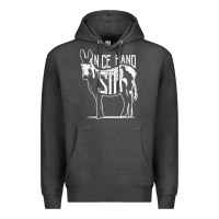 Charcoal Heather Nice Hand Sir Donkey Poker Funny Gambling Design For Fans Premium Hoodie - DesignPulse