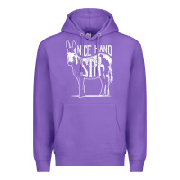 Purple Nice Hand Sir Donkey Poker Funny Gambling Design For Fans Premium Hoodie - DesignPulse