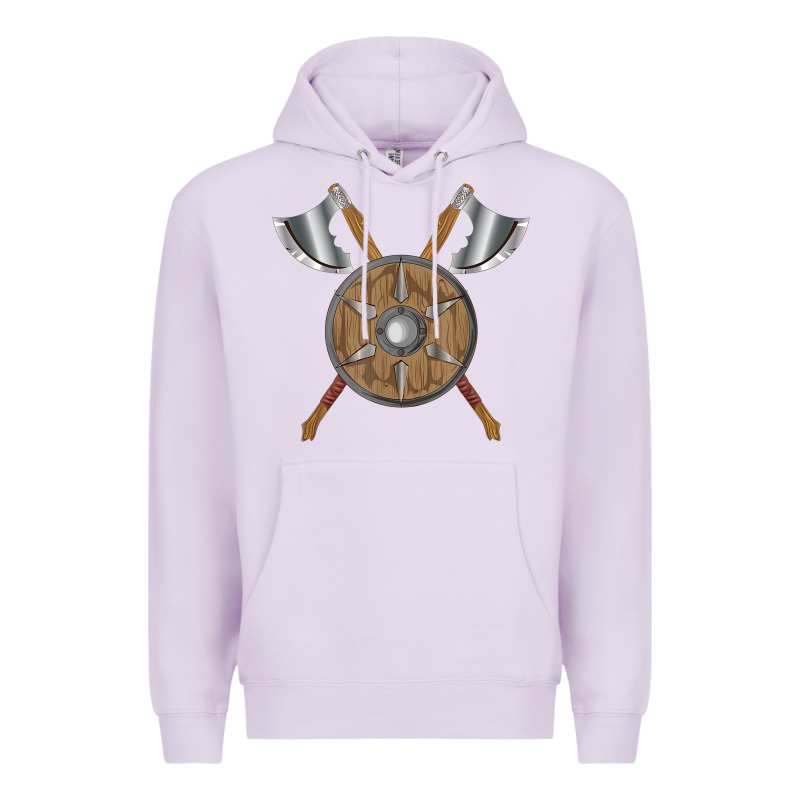 Renaissance Fair Faire Festival Medieval Theme Axe Shield Premium Hoodie by DesignPulse | Teevron