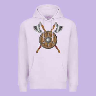 Renaissance Fair Faire Festival Medieval Theme Axe Shield Premium Hoodie Designed By Designpulse