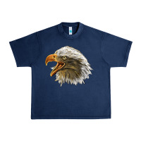 Navy Bald Head Eagle Urban Heavy Tee - LillyAllenDesigns