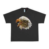 Pigment Black Bald Head Eagle Urban Heavy Tee - LillyAllenDesigns