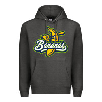 Charcoal Heather bananas Premium Hoodie - DesignPulse