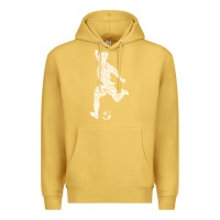 Antique Gold soccer player ball Premium Hoodie - DesignPulse