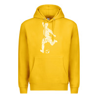 Lemon soccer player ball Premium Hoodie - DesignPulse