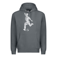 Rock soccer player ball Premium Hoodie - DesignPulse