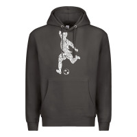 Smoke soccer player ball Premium Hoodie - DesignPulse