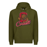 Army Green cornell Premium Hoodie - DesignPulse