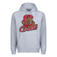 Heather Grey cornell Premium Hoodie - DesignPulse