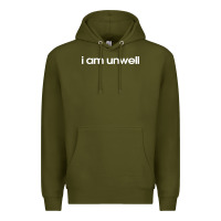 Army Green i am unwell Premium Hoodie - DesignPulse