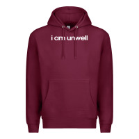 Burgundy i am unwell Premium Hoodie - DesignPulse