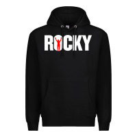 Black boxer r o c k y Premium Hoodie - DesignPulse