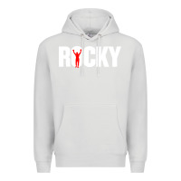 Dove Grey boxer r o c k y Premium Hoodie - DesignPulse