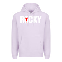 Lilac boxer r o c k y Premium Hoodie - DesignPulse