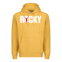 Mustard boxer r o c k y Premium Hoodie - DesignPulse